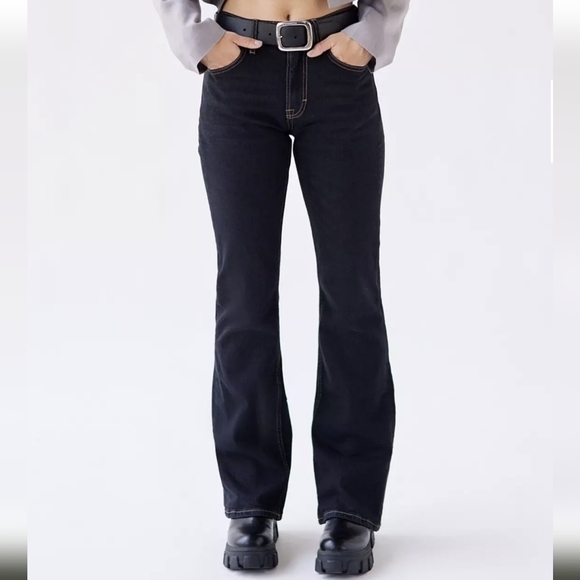 Urban Outfitters BDG 90s Mid Rise Boot Cut Jeans in Washed Black NWT - Picture 6 of 12